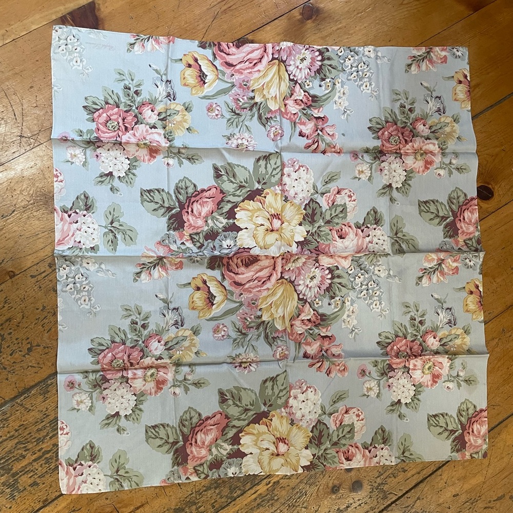 Floral Patterned Fabric Square